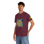 Unisex Heavy Cotton Tee - Poly Art - Flower of Euphorbia Helioscopia