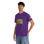 Unisex Heavy Cotton Tee - Flower, White