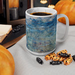 Ceramic White Cup 15oz - Sea (Variant 04)