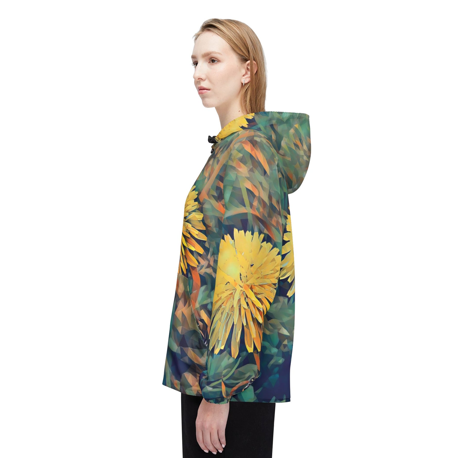 Windbreaker Jacket - Poly Art - Flower of Dandelion (Variant 1)