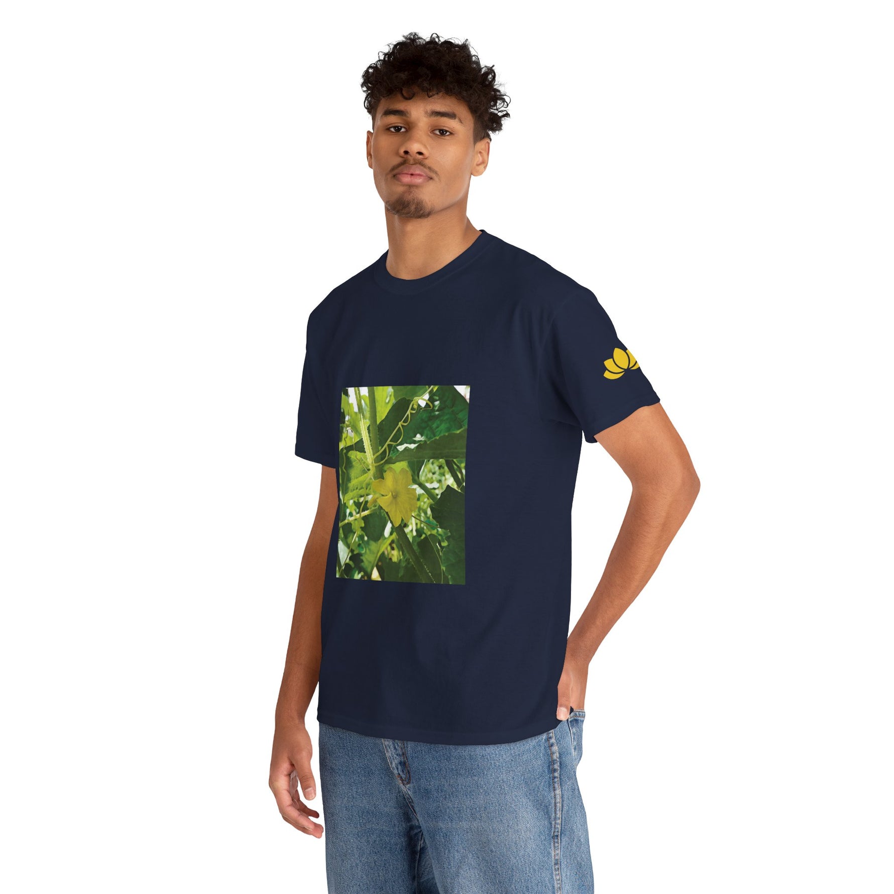 Unisex Heavy Cotton Tee - Flower of Cucumber