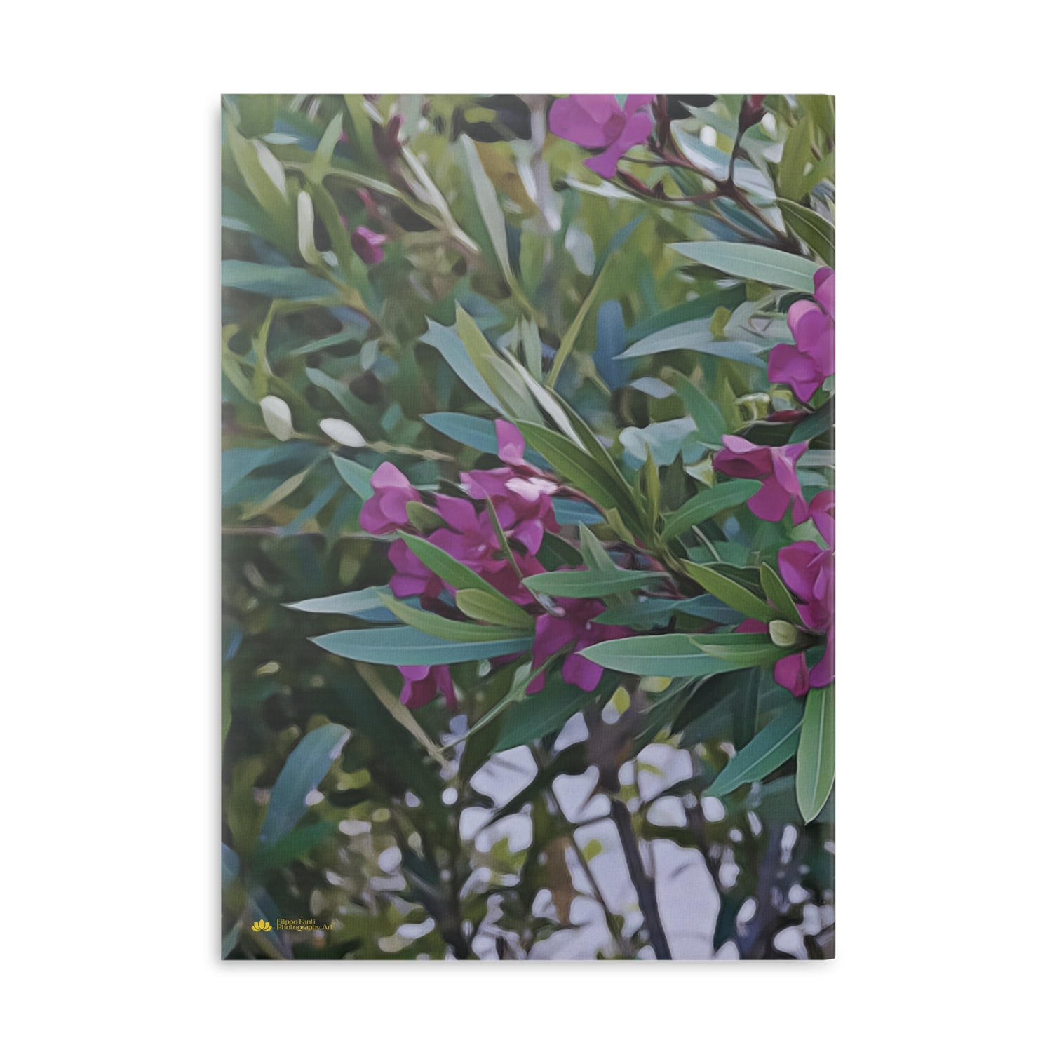 Hardcover Notebook with Puffy Covers - Flower of Oleander