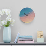 Acrylic Wall Clock - Poly Art - Sunset Sky (Variant 1)