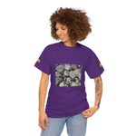 Unisex Heavy Cotton Tee - Poly Art - Wooden Trunks (Variant 1)