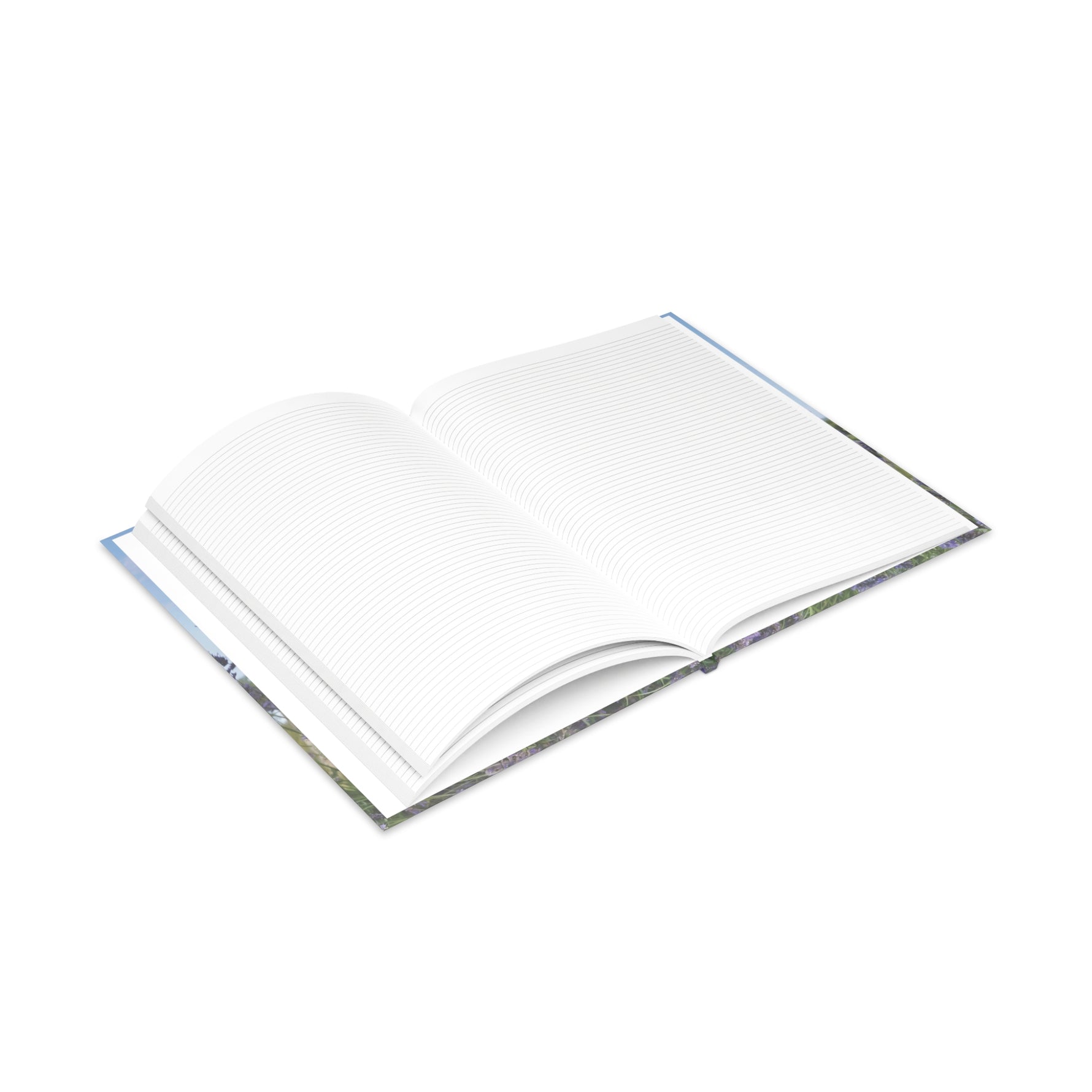 Hardcover Notebook with Puffy Covers - Flower of Lavender