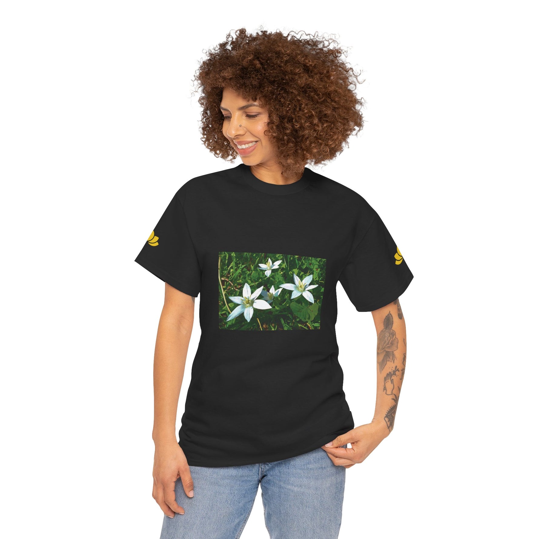 Unisex Heavy Cotton Tee - Flower of Ornithogalum