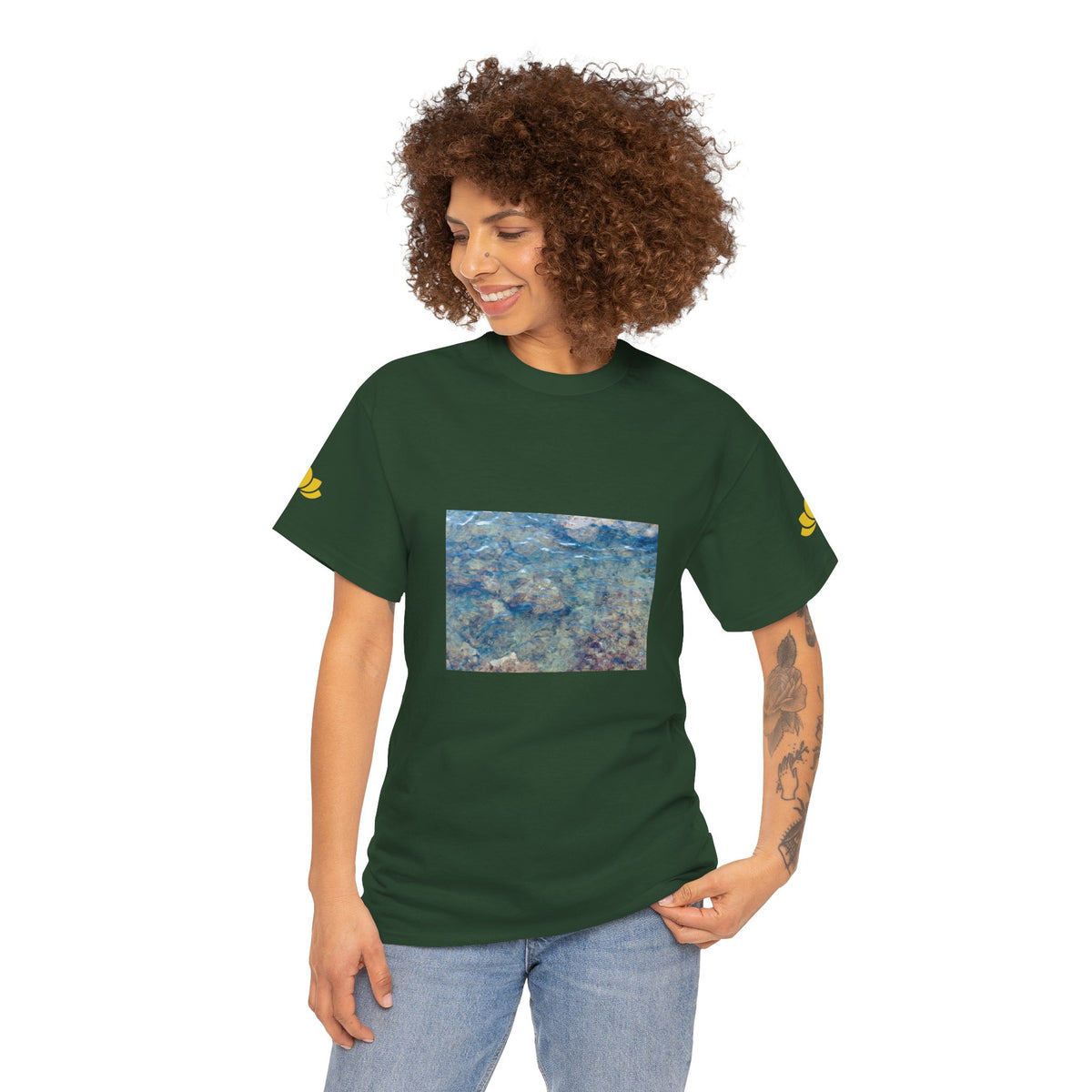 Unisex Heavy Cotton Tee - Sea (Variant 3)