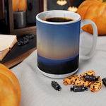Ceramic White Cup 15oz - Sunset Sky (Variant 1)