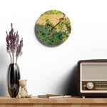 Acrylic Wall Clock - Poly Art - Rosehip plant