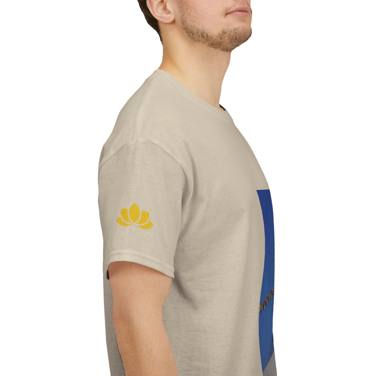 Unisex Heavy Cotton Tee - Nepal, Buddha's Eyes (Variant 1)