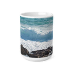 Ceramic White Cup 15oz - Sea (Variant 07)