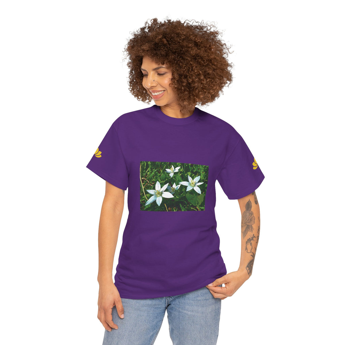 Unisex Heavy Cotton Tee - Flower of Ornithogalum