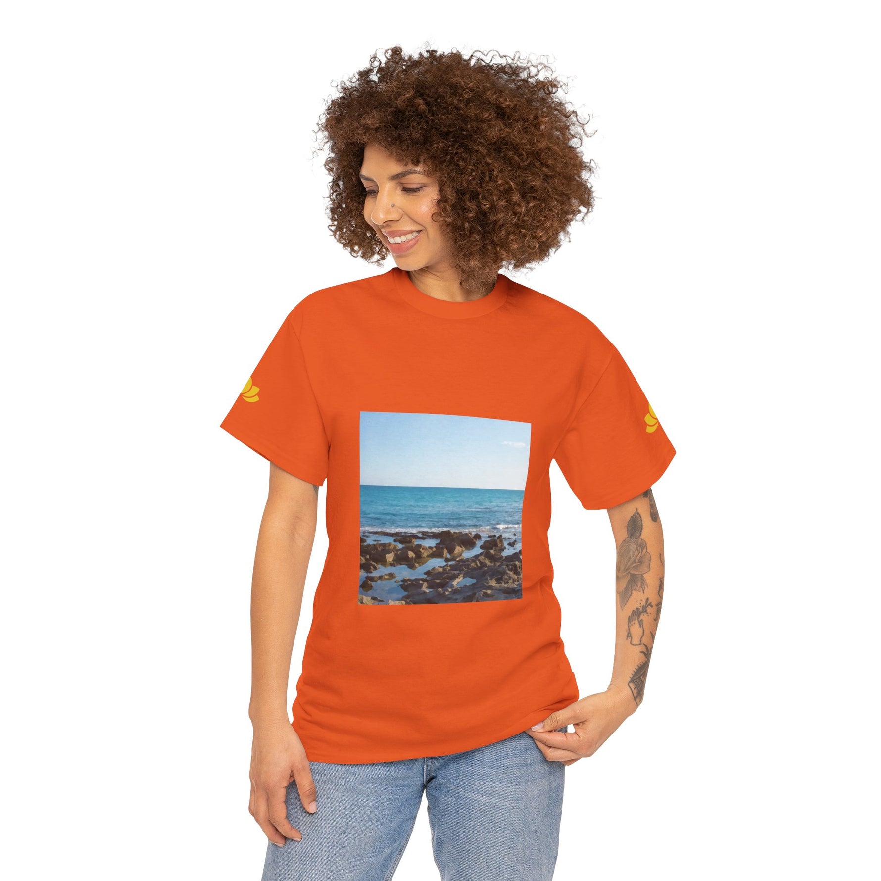 Unisex Heavy Cotton Tee - Sea (Variant 6)