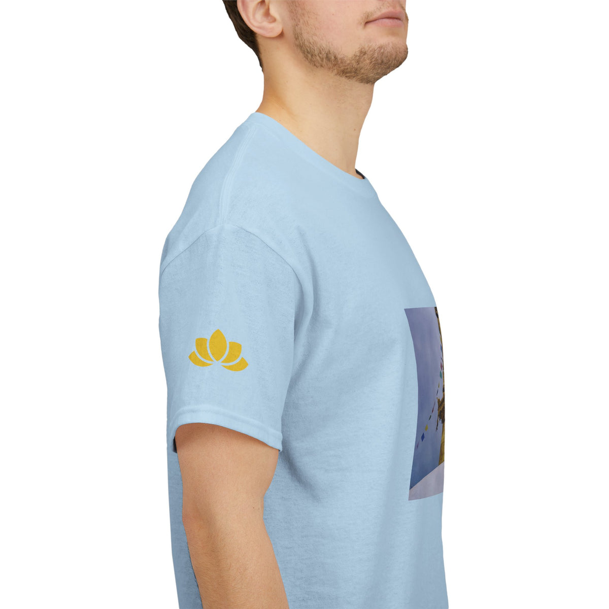 Unisex Heavy Cotton Tee - Nepal, Buddha's Eyes (Variant 4)