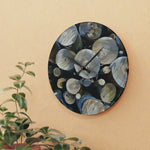 Acrylic Wall Clock - Poly Art - Wooden Trunks (Variant 5)