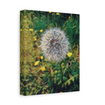 Stretched Matte Canvas - Poly Art - Flower of Dandelion (Variant 2)