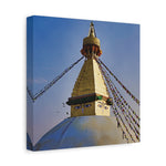 Stretched Matte Canvas - Nepal, Stupa with Buddha's Eyes (Variant 6)