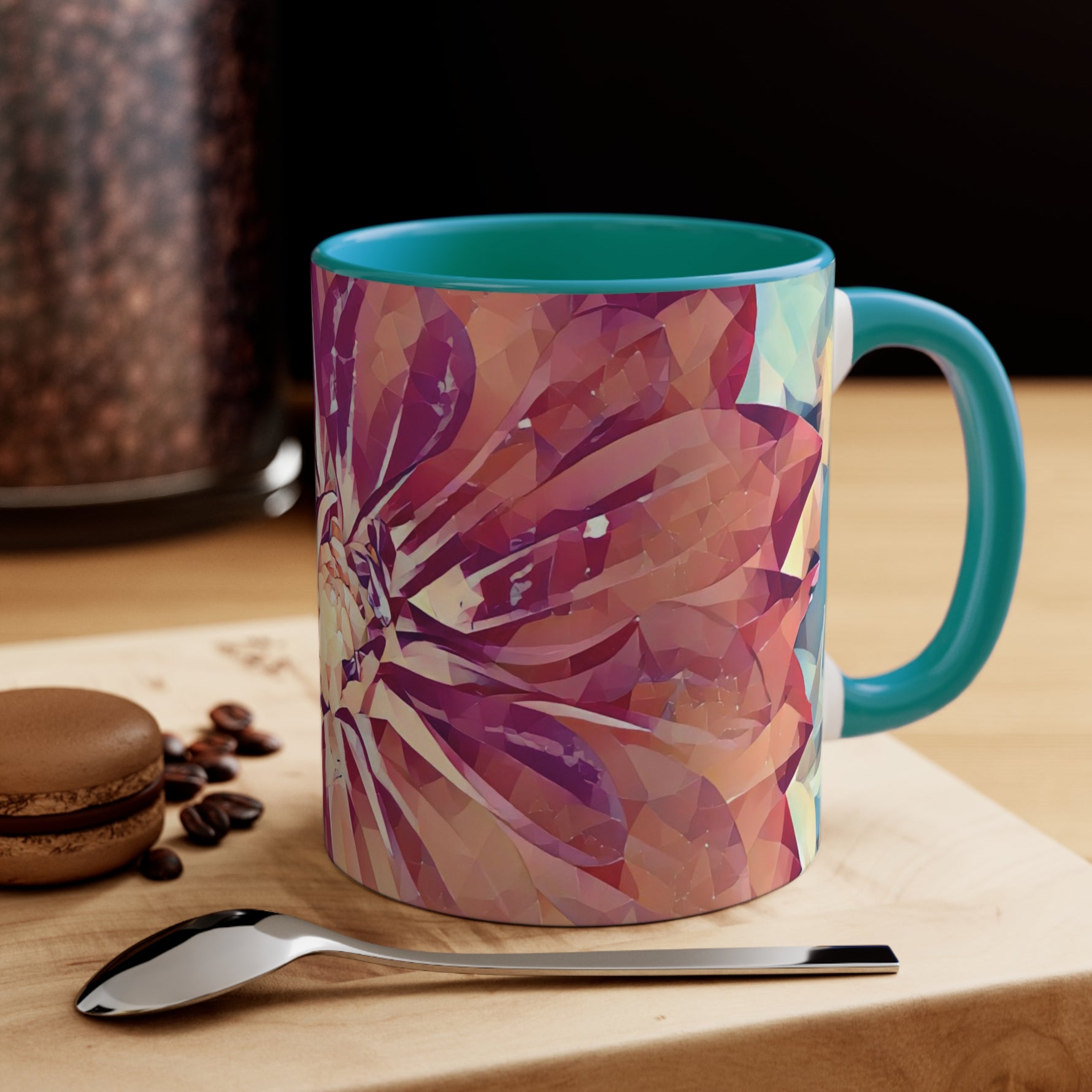 Mug 11oz - Poly Art - Flower of Dahlia (Variant 4)