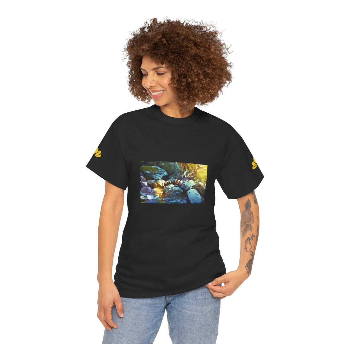 Unisex Heavy Cotton Tee - Stone Balance (Variant 3)
