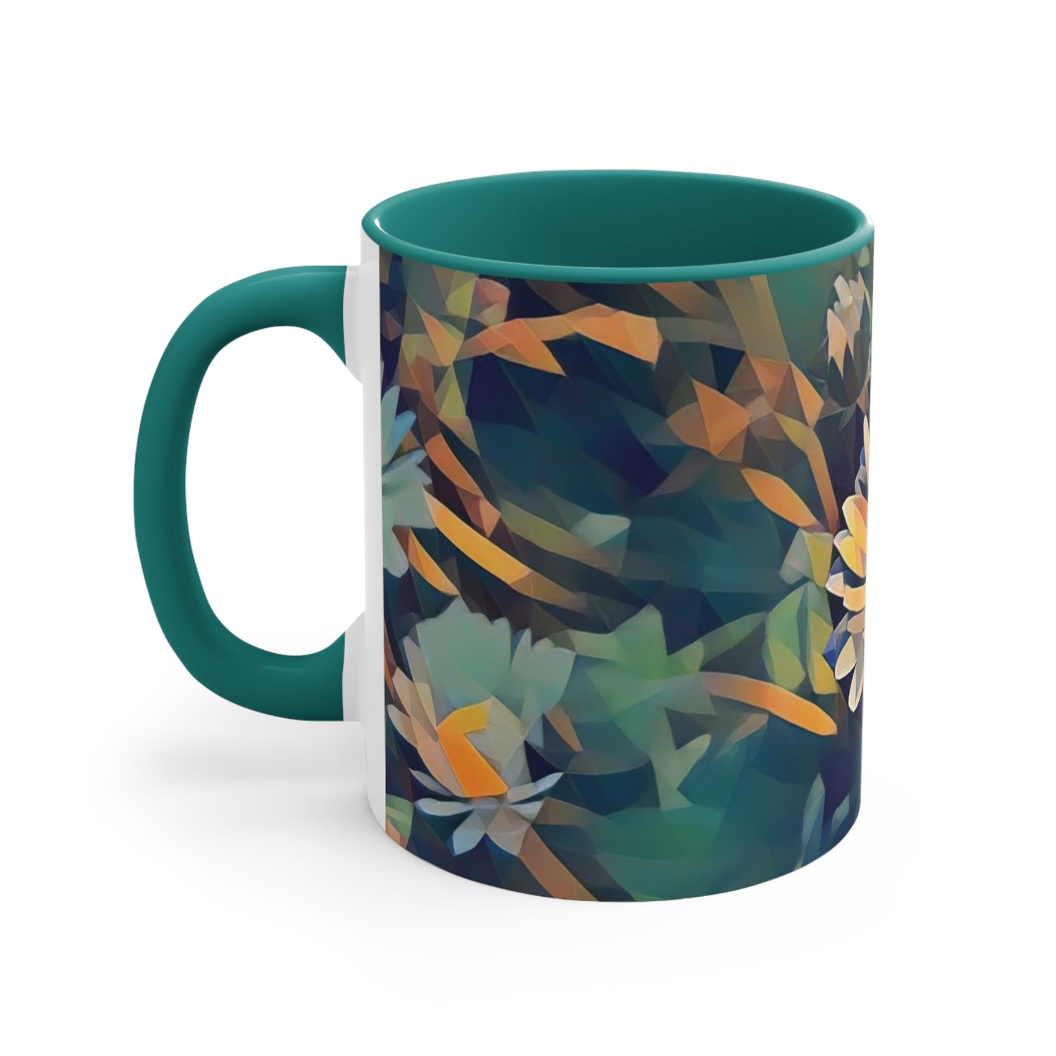 Mug 11oz - Poly Art - Flower of Daisies (Variant 05)