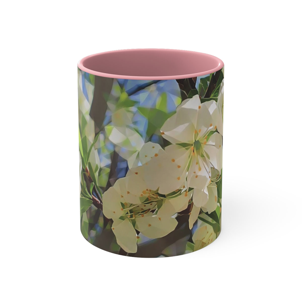 Mug 11oz - Poly Art - Apple's Tree Flower (Variant 1)