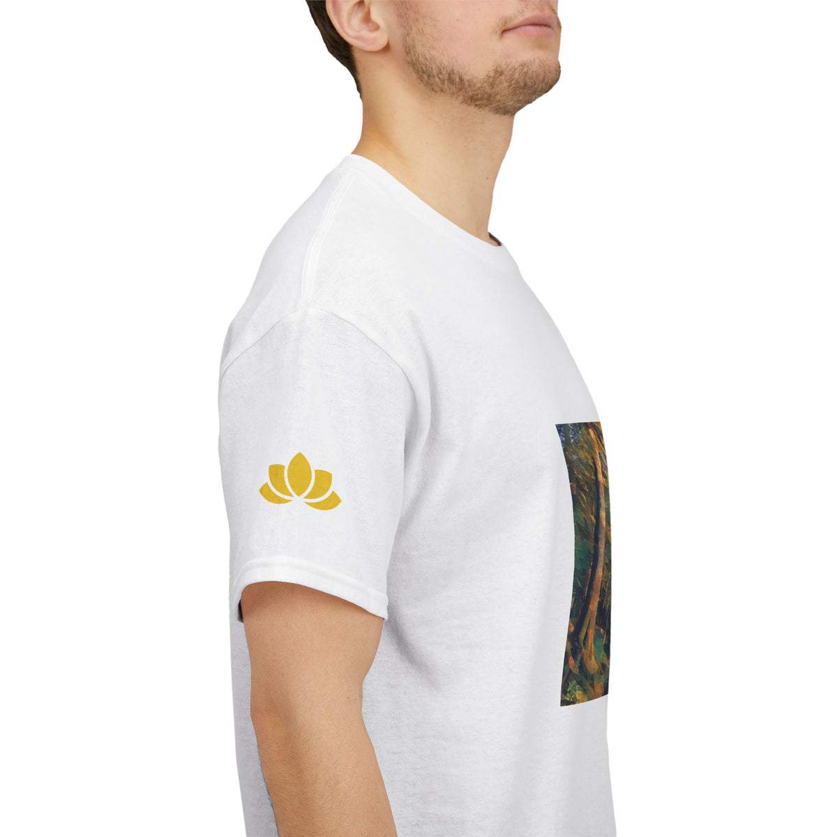 Unisex Heavy Cotton Tee - Poly Art - Forest (Variant 4)