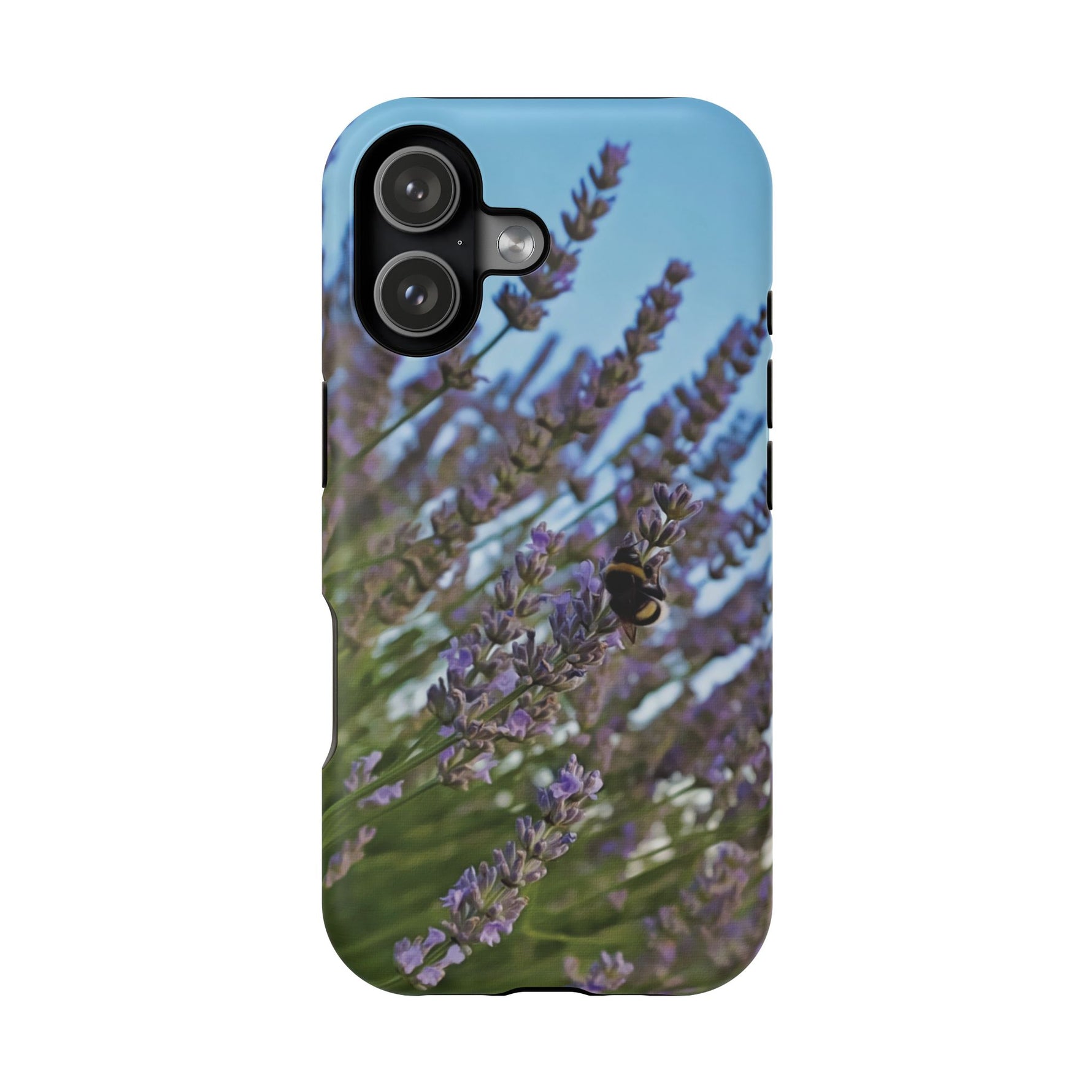 Magnetic Tough Phone Case - Flower of Lavender with Bombus