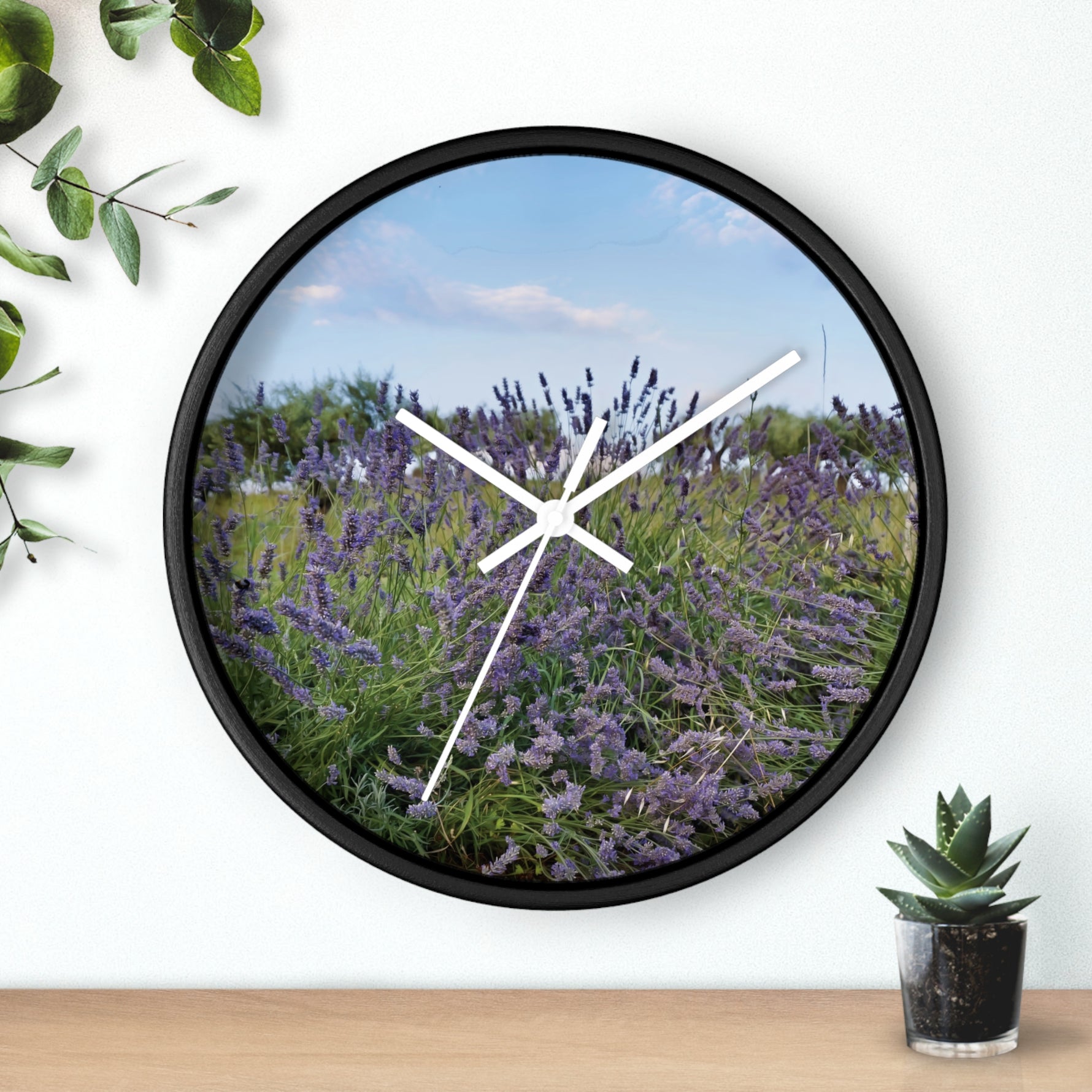 Wall Clock - Flower of Lavender (Variant 1)