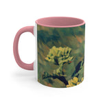 Mug 11oz - Poly Art - Flower, Yellow