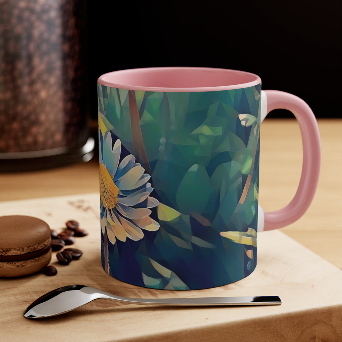 Mug 11oz - Poly Art - Flower of Daisies (Variant 05)
