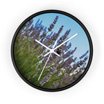 Wall Clock - Flower of Lavender with Bombus Insect (Variant 1)