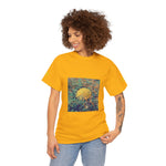 Unisex Heavy Cotton Tee - Poly Art - Flower of Dandelion (Variant 1)