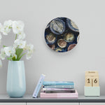 Acrylic Wall Clock - Poly Art - Wooden Trunks (Variant 1)