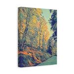 Stretched Matte Canvas - Poly Art - Forest (Variant 02)