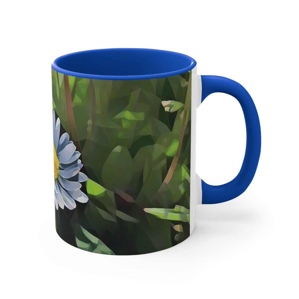 Mug 11oz - Poly Art - Flower of Daisies (Variant 04)