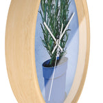 Wall Clock - Rosemary Plant