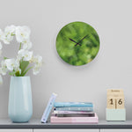 Acrylic Wall Clock - Poly Art - Green Grass