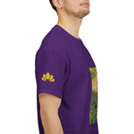 Unisex Heavy Cotton Tee - Poly Art - Rosehip Plant