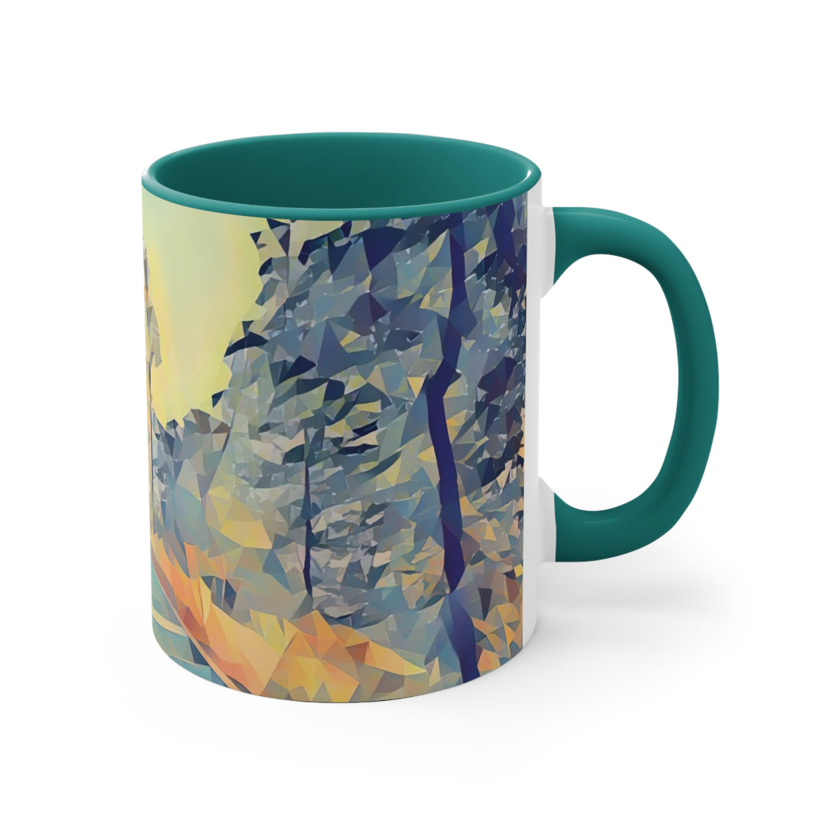 Mug 11oz - Poly Art - Forest (Variant 02)