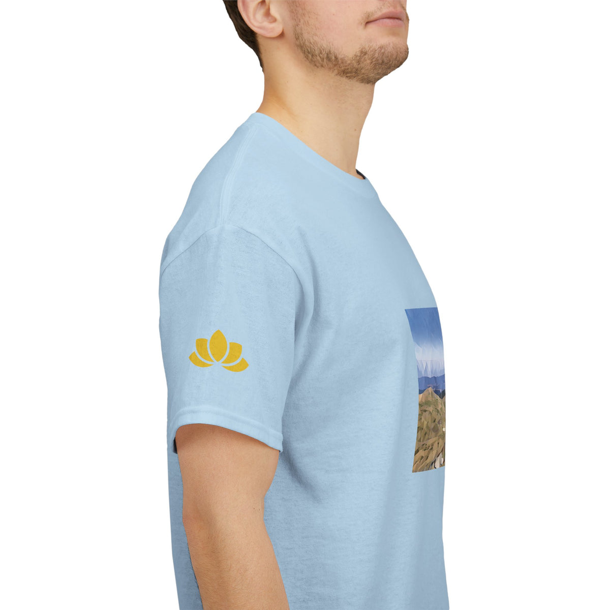 Unisex Heavy Cotton Tee - Poly Art - Rila Lakes