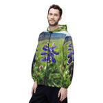 Windbreaker Jacket - Poly Art - Flower of Muscari