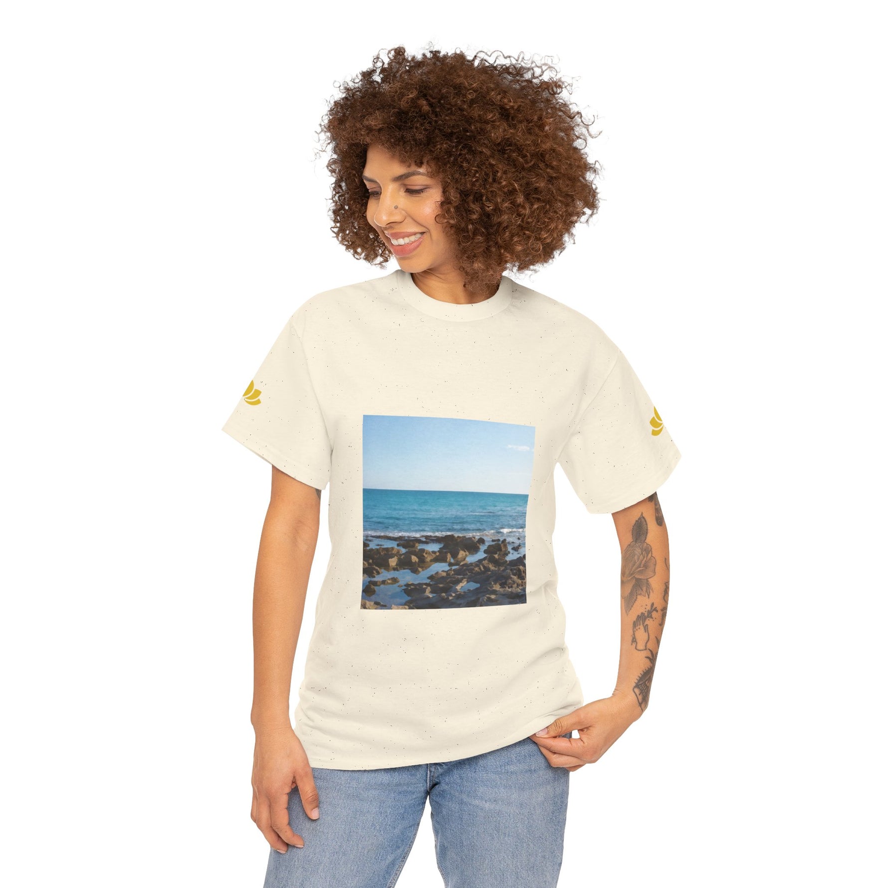 Unisex Heavy Cotton Tee - Sea (Variant 6)