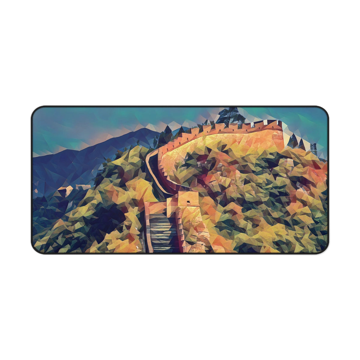 Desk Mat - Poly Art - China's Great Wall (Variant 2)