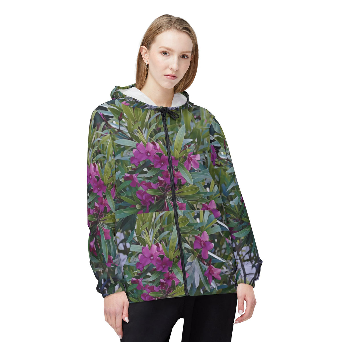 Windbreaker Jacket - Flower of Oleander