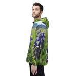 Windbreaker Jacket - Poly Art - Flower of Muscari