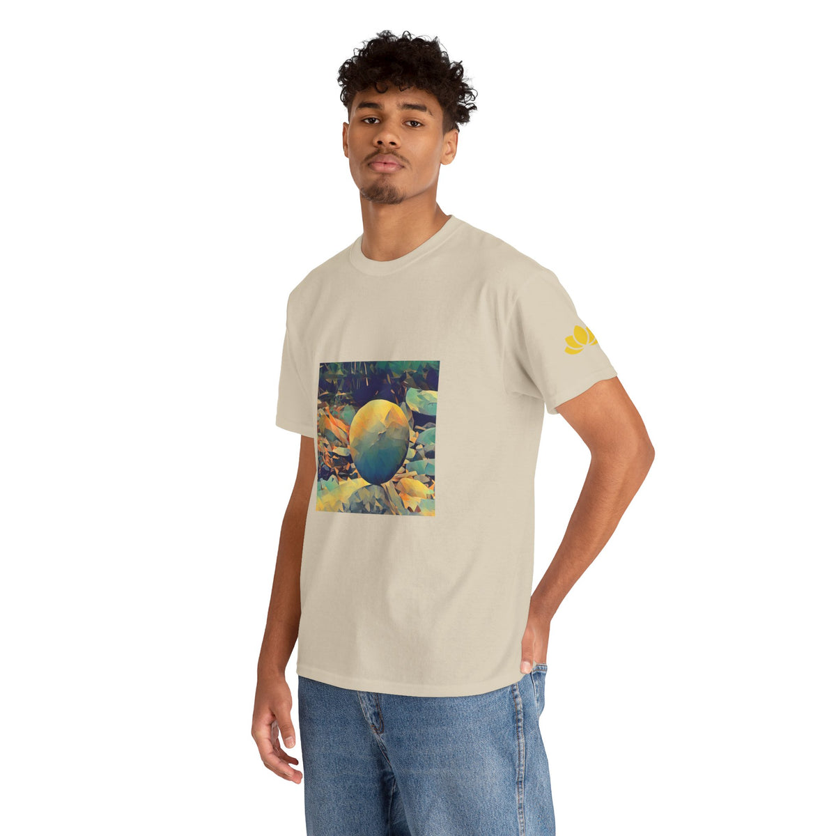 Unisex Heavy Cotton Tee - Poly Art - Stone Balance