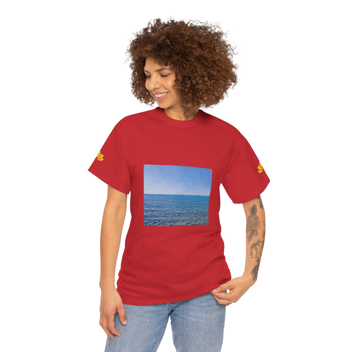 Unisex Heavy Cotton Tee - Sea (Variant 2)