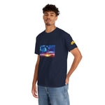 Unisex Heavy Cotton Tee - Poly Art - Sunset Sky (Variant 1)