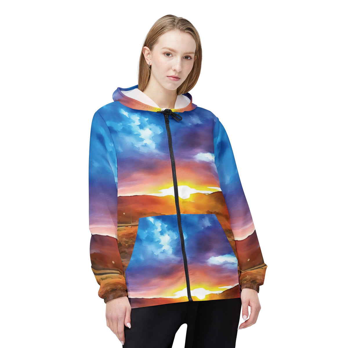 Windbreaker Jacket - Tuscan Landscape (Variant 2)