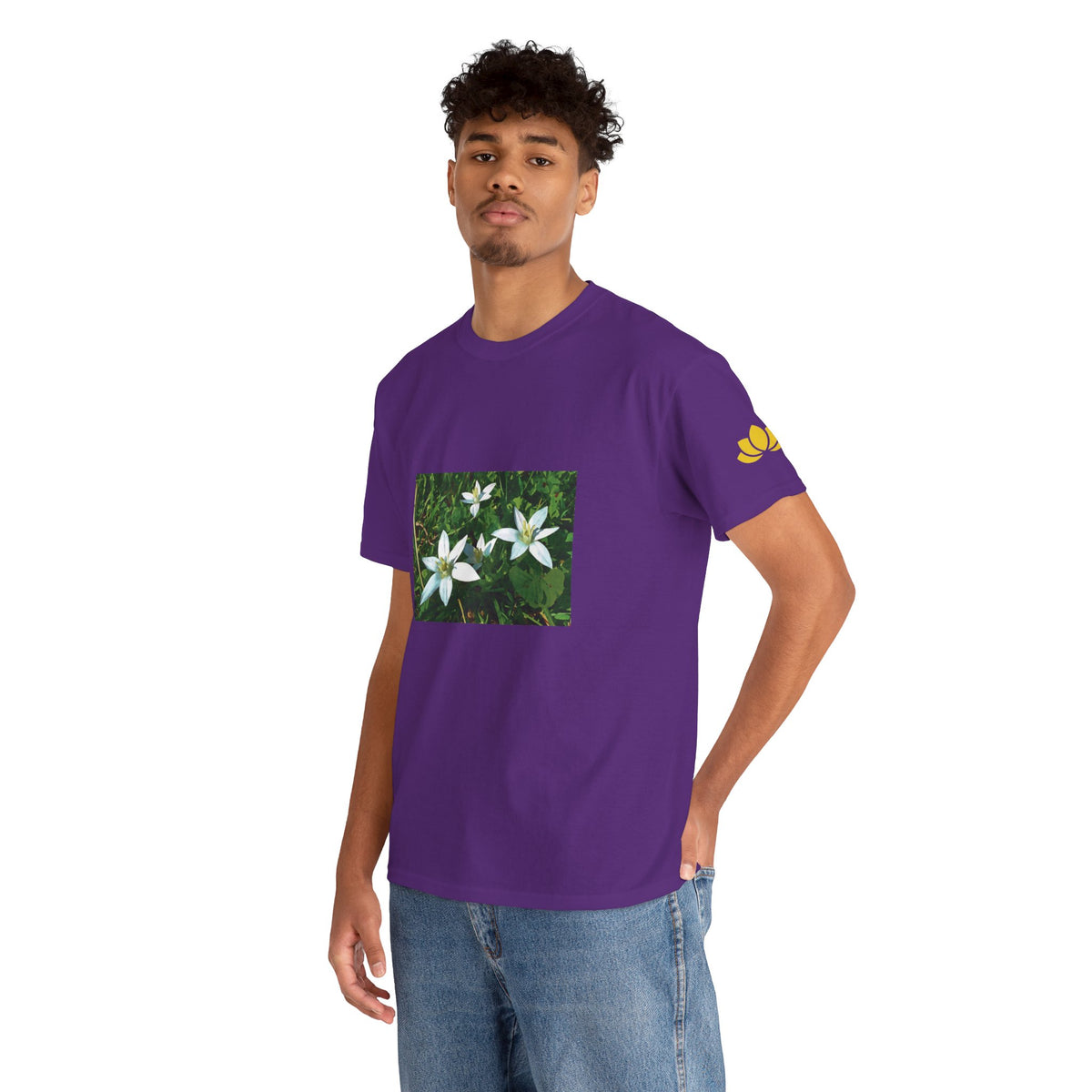 Unisex Heavy Cotton Tee - Flower of Ornithogalum